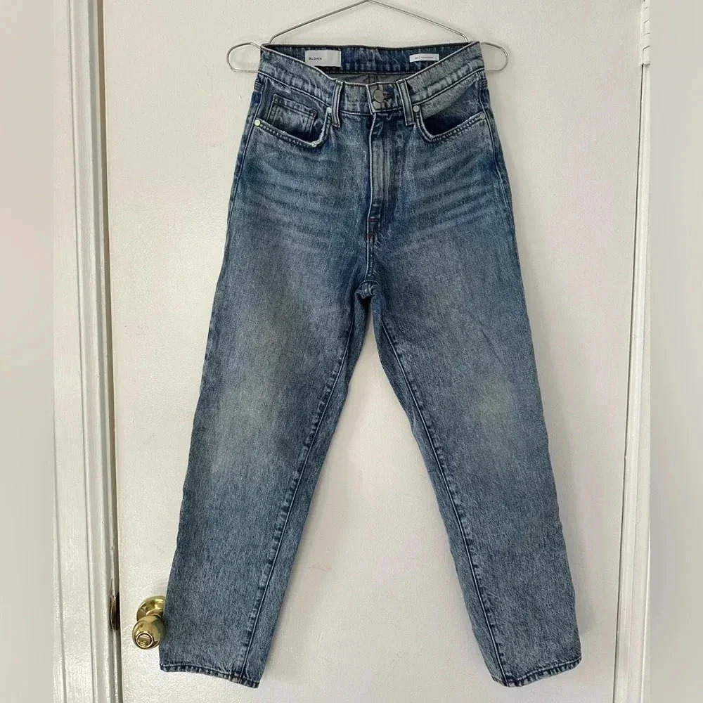 BLDWN Vintage Straight Jean in Vintage Blue. - Picture 2 of 7